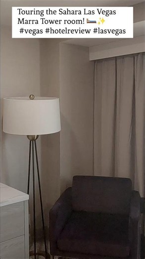 ​Touring the Sahara Las Vegas Marra Tower room! 🛏️✨#shorts #vegas #hotelreview #