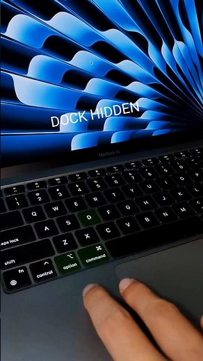 Mac: Hide and Show Dock/ Taskbar #shorts #short #macshortcuts