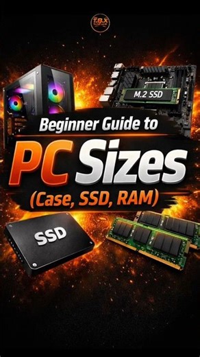 Beginner Guide to PC Sizes #shorts (CASE ,RAM)