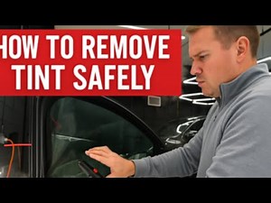 Window Tint Removal Made Easy! Safely Removing Film from Roll-Down Windows