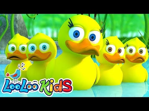 "🎵 Five Little Ducks Go Quacking! | Fun Nursery Rhyme for Kids 🦆"