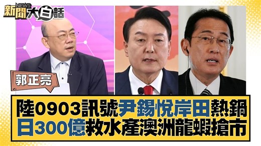 13K views · 397 reactions | 【陸0903訊號尹錫悅岸田熱鍋 日300億救水產澳洲龍蝦搶市】 日本核廢水入海引發國際的不滿呀... #日本 #核廢水 #韓國 #中國大陸 | TVBS 少康戰情室 | Facebook