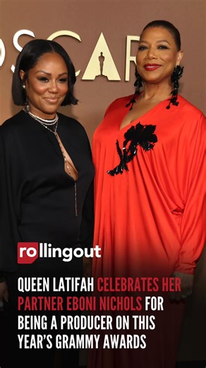 Queen Latifah is all smiles as she celebrates her partner Eboni Nichols producing this year’s Grammys: “I love watching your dreams come true.” This power couple is giving us everything 💛 Check out her IG post @queenlatifah #QueenLatifah #EboniNichols #Grammys #RollingOut | Rolling Out