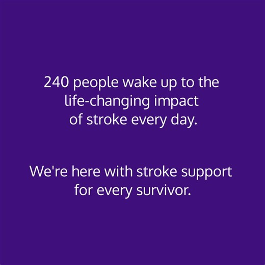 Every day, 240 people wake up to the traumatic impact of a stroke. We’re here with stroke support for every survivor, like Angharad. Learn more. | Stroke Association
