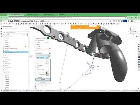Using Onshape's new Routing curve for various 3D curve workflows