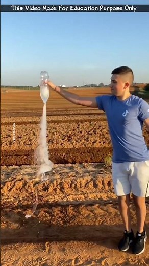 Bottle Rocket 🚀 #science #sciencefacts #chemistry #experiment #physics #knowledge #shorts