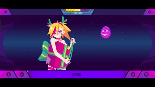 Lo rojo en el traje de Santa es sangre. ┻━┻ミ＼(≧ﾛ≦＼) #Muse #musedash #cute #Anime #juegoderitmo #fiestas #Navidad