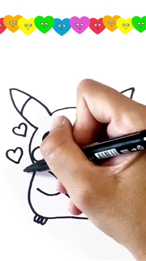 Learning Drawing Tutorial with Pikachu | Çocuklar için Çizim Eğitimi
