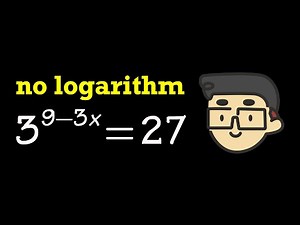Solving an exponential equation without using logarithm