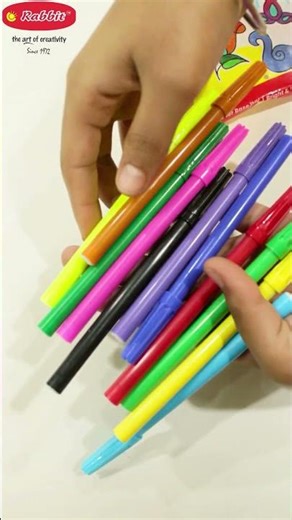 Sketch Pens Unboxing 🎨 | Vibrant Colours for Drawing & Colouring. #shorts #sketchpens #colors
