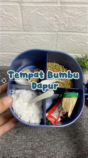 Dapur Auto Rapi! Tempat Bumbu Sekat 4 Ini Solusinya #shortsfund #shortvideo