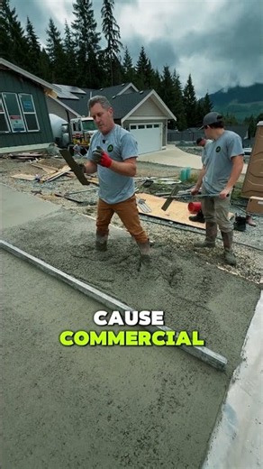 COMMERCIAL VS RESIDENTIAL CONCRETE #shorts
