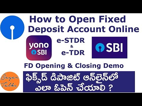 How to Open SBI Fixed Deposit Online? | Online FD Open & Close | SBI Yono FD Open | e-STDR & e-TDR