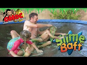 SLIME BAFF CHALLENGE !!! Trampoline Faceplant Edition