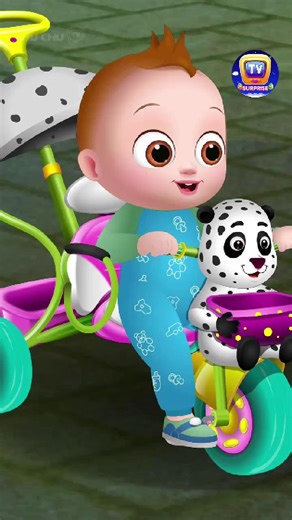 🚲 Baby Taku is learning to ride a tricycle! Wobble, pedal, and go! Practice makes perfect! 💛🎵 #ChuChuTV #BabyTaku #Jumblikans #KidsSongs #LearningIsFun #PlaytimeFun | ChuChu TV Kids Songs & Stories