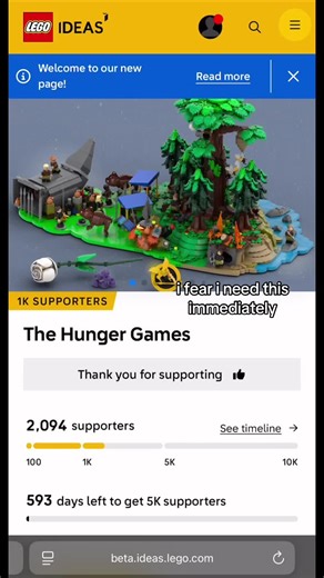 Lego Ideas Sets for Hunger Games Fans