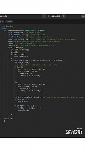 909. Snakes and Ladders