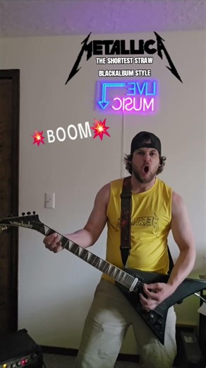 Metallica-The shortest straw "BLACKALBUM STYLE " (guitar cover) #shorts #metallica
