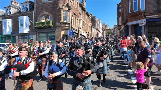 3.3K reactions · 189 shares | The massed Pipe Bands playing Rowan...