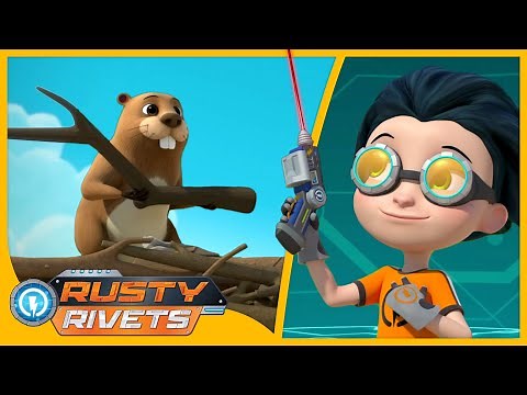 Rusty’s Jam at the Dam 🦫| Rusty Rivets Full Episodes | Cartoons for Kids