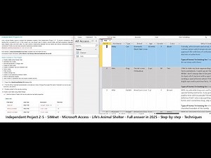 Access 2019 In Practice - Ch 2 Independent Project 2-5 - Life's Animal Shelter (Update 2025)