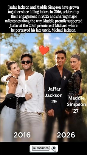 Jaafar Jackson and Maddie Simpson turned young love into a lasting engagement