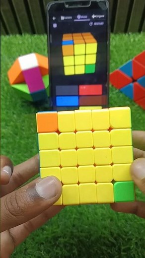 5×5 Cube solve Ai App Solve Rubik's 🤯😱#shorts#trinding#adarshcubers