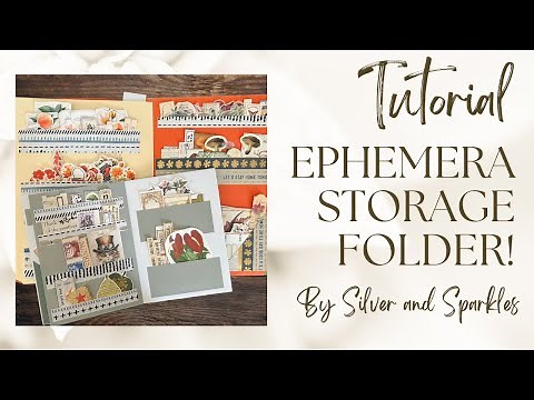 DIY Folder for Paper Craft Supplies Easy NO SEW - holds a bunch of Junk Journal Bits and Pieces