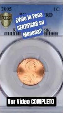.Video COMPLETO AQUI: https://youtu.be/ue6iZBOxnig ¿Vale la Pena Certificar Tu Moneda?