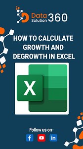 1.3K views · 19 reactions | How to Calculate Growth and Degrowth in Excel #excel #growth #degrowth #formula #rate #excel #growth #degrowth #percentage #change #excel #growth #degrowth #excel #growth #degrowth #trend #analysis #excel #growth #degrowth #chart #graph | Data Solution-360 | Facebook