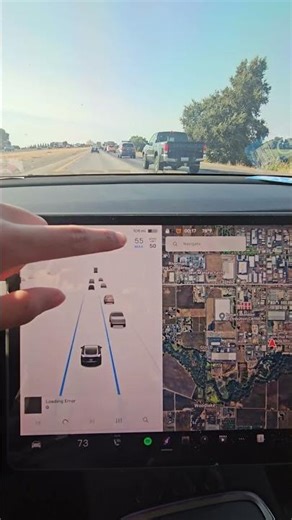 My Tesla Maps BROKE! 🤯 Stuck and No Update! #shorts