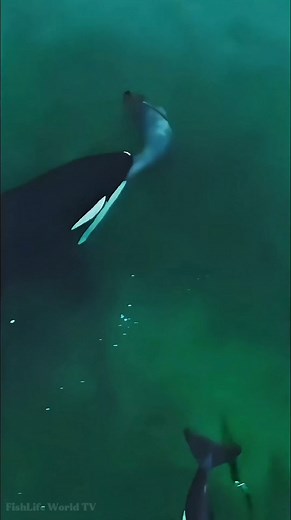 A Tragic Scene Unfolds As An Orca Strikes A Helpless Sea lion Nature’s Raw And Unforgiving Circle Of Life. 🦭🐋😱😱😱 . . #orca #killerwhale #orcawhale #sealion #attacked #oceanlife #marinelife #FishLifeWorldTV | FishLife world TV