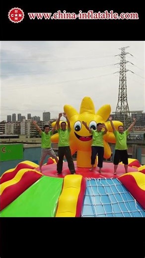 All-in-One Inflatable Climb + Slide Game for Outdoor Festivals