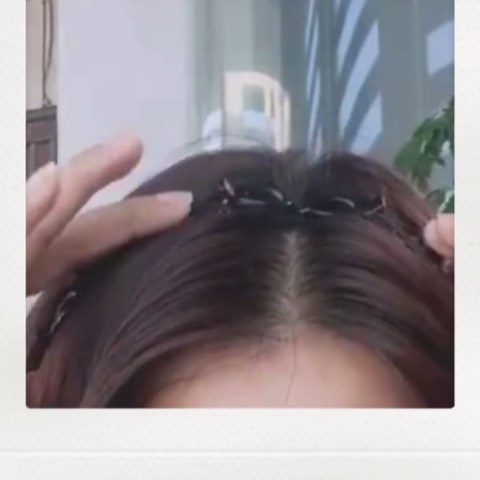 JASSINS 2 Pcs Bangs Hairstyle Hairpin Headband, Professional Weave Bangs Clip, Toothed Headband Braid Tool, Women Girls Fashion Hair Accessories (Black and Brown)