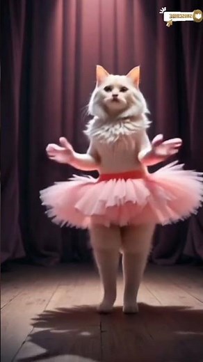Ballet Ballerina Cat 🩰✨ Cute Cat Dance