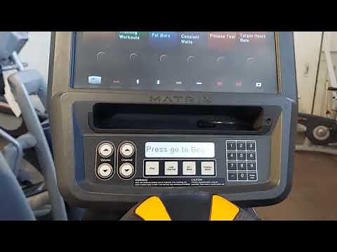Matrix Fitness Manager and service mode
