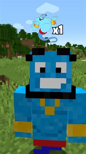 Minecraft, But the Genie Grants My Wishes!? #minecraft