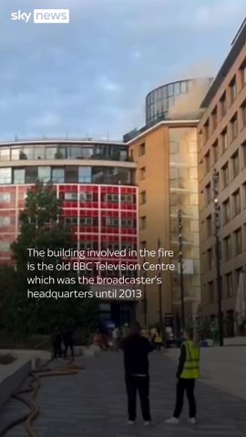 Fire breaks out near old BBC TV centre