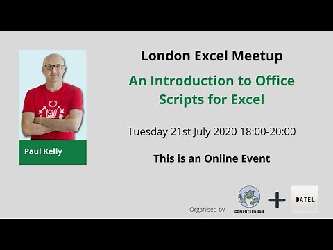 Introduction to Office Scripts for Excel - 21st July 2020