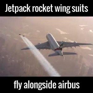 34K views · 447 reactions | Just a couple of guys flying next to a plane by Jetman | Industrial engineering & design | Facebook