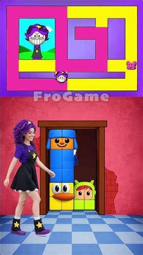 Sprunki Maze Door Challenge | Lily & The Player VS Huggy Wuggy