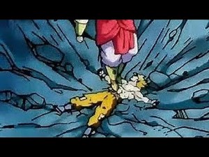 Goku got stomped in his stomach (Broly)