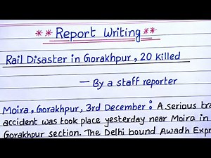 Train Accident Report Writing in English || how to write Report in English ‪@letswriteinenglish‬