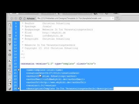 Tutorial Joomla Template erstellen: 1. Die Grundlagen - Einführung in Joomla Templates