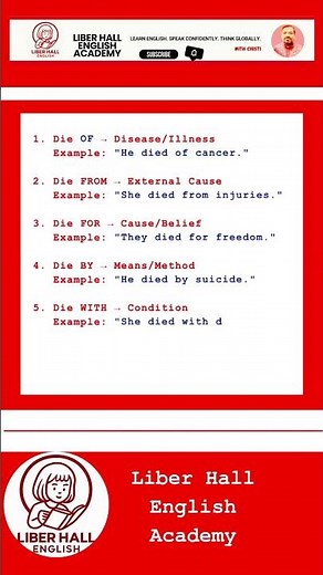 Stop Saying "Die Of" Wrong! | 6 Prepositions You Must Know|Learn withThe GlobalEnglishSchool #Shorts
