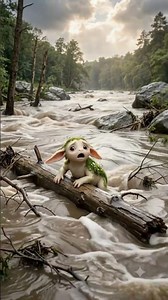 When a Flood Hits an Alien Forest… Emergency Drone Rescue Saves a Creature