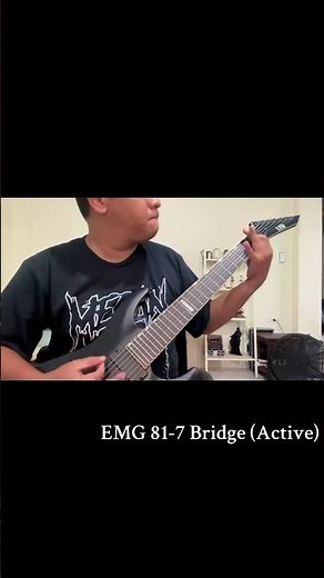 7 string pickup shootout! EMG 81-7 (Active) vs Dimarzio Crunchlab 7 (passive)