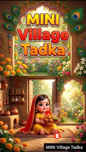 Baby Doll Cooking Crispy Pakode | Mini Village Tadka | Tiny Village Kitchen Cooking #pakorarecipe