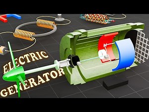 How does an Electric Generator work? AC/DC Generator