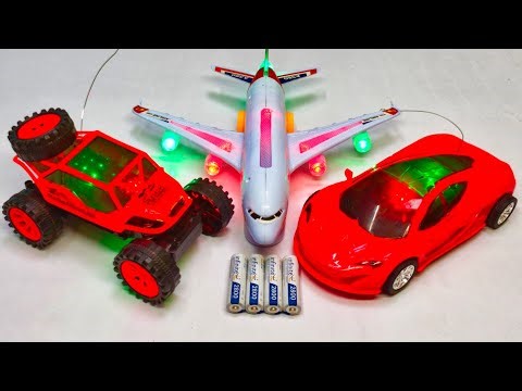 3D Lights Airbus A38O and 3D Lights Rc Car | aeroplane | airplane a380 | remote control car | Rc Car